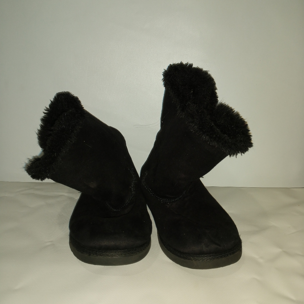 Airwalk Womens Black Size 3 Faux Fur Lined Toggle